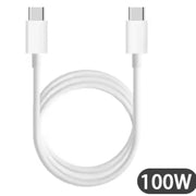 Type C to Type C (1m) Charger Cable For Samsung Devices (White) by 9eight5