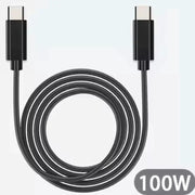 Type C to Type C (2m) Charger Cable For Samsung Devices (Black) by 9eight5