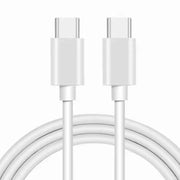 Type C to Type C (2m) Charger Cable For Samsung Devices (White) by 9eight5