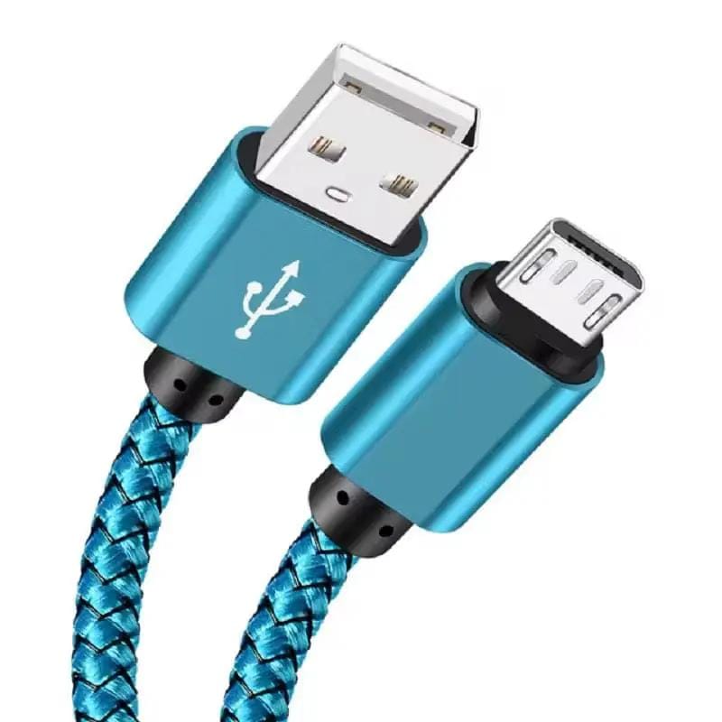 9eight5 Phone/Tablet Accessories Charger Cable for Samsung Phones & Tablets (Blue), Type B (Micro USB) - 1m Charger Cable for Samsung Phones & Tablets (Blue), Type B (Micro USB) - 1m