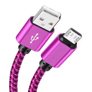 9eight5 Phone/Tablet Accessories Charger Cable for Samsung Phones & Tablets (Pink), Type B (Micro USB) - 2m Charger Cable for Samsung Phones & Tablets (Pink), Type B (Micro USB) - 2m