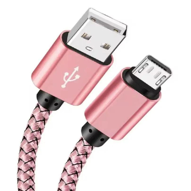 9eight5 Phone/Tablet Accessories Charger Cable for Samsung Phones & Tablets (Rose Gold), Type B (Micro USB) - 1m Charger Cable for Samsung Phones & Tablets (Rose Gold), Type B (Micro USB) - 1m