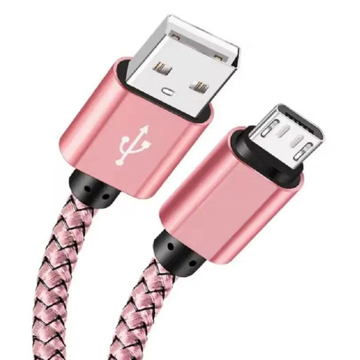 9eight5 Phone/Tablet Accessories Charger Cable for Samsung Phones & Tablets (Rose Gold), Type B (Micro USB) - 2m Charger Cable for Samsung Phones & Tablets (Rose Gold), Type B (Micro USB) - 2m