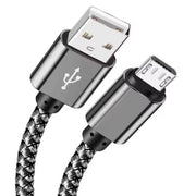 9eight5 Phone/Tablet Accessories Charger Cable for Samsung Phones & Tablets (Silver), Type B (Micro USB) - 1m Charger Cable for Samsung Phones & Tablets (Silver), Type B (Micro USB) - 1m