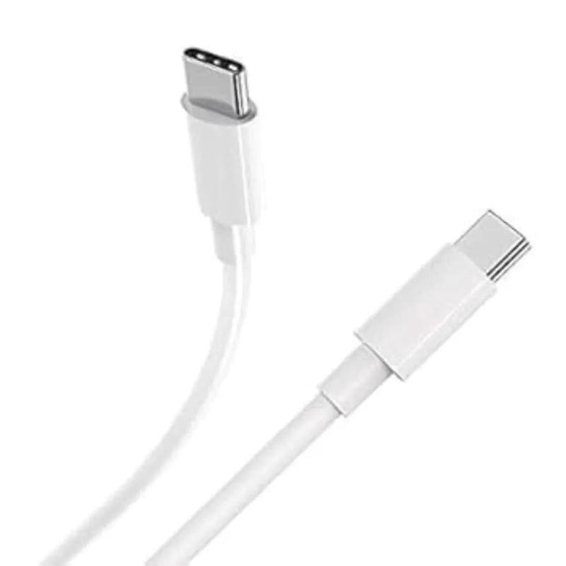 9eight5 Electronics Accessories Charger Cable for Xiaomi Phones USB-C to USB-C (White) 1m Charger Cable for Xiaomi Phones USB-C to USB-C (White) 1m