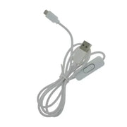 9eight5 Phone/Tablet Accessories Charger Cable With Switch (USB to Micro USB) - 1m (White) Charger Cable With Switch (USB to Micro USB) - 1m (White)