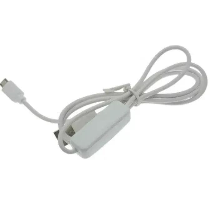 9eight5 Phone/Tablet Accessories Charger Cable With Switch (USB to Micro USB) - 1m (White) Charger Cable With Switch (USB to Micro USB) - 1m (White)