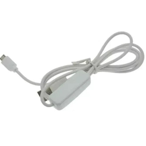 9eight5 Phone/Tablet Accessories Charger Cable With Switch (USB to Micro USB) - 1m (White) Charger Cable With Switch (USB to Micro USB) - 1m (White)
