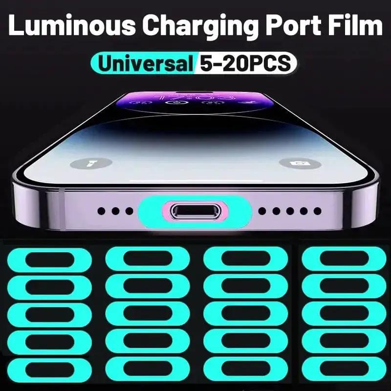 Charging Port Luminous Decals (Pack of 6) by 9eight5