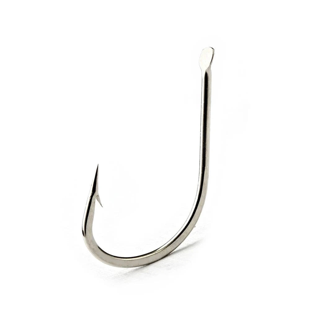 China Action Fishing Nets 100PC/Lot 421N High Carbon Steel Bronze Fishing Hooks 1#-10# Flatted Round Carp Fishing Accessories Jig Head With Barbed Pesca