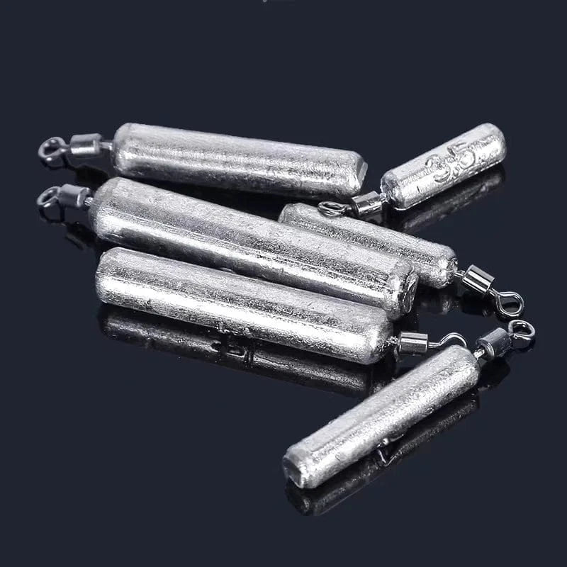 China Action Fishing Nets 10pcs Fishing Weight Sinker Set 5g 10g 20g Carp Fish Baits Elongated Shape Weights Fishing Tackle Accessories