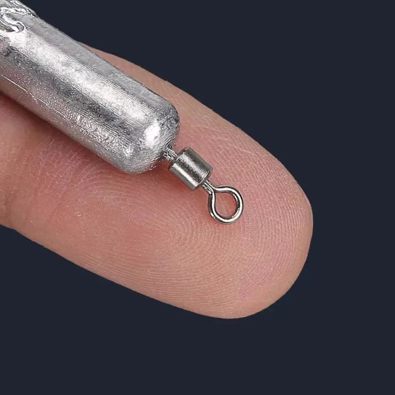 China Action Fishing Nets 10pcs Fishing Weight Sinker Set 5g 10g 20g Carp Fish Baits Elongated Shape Weights Fishing Tackle Accessories