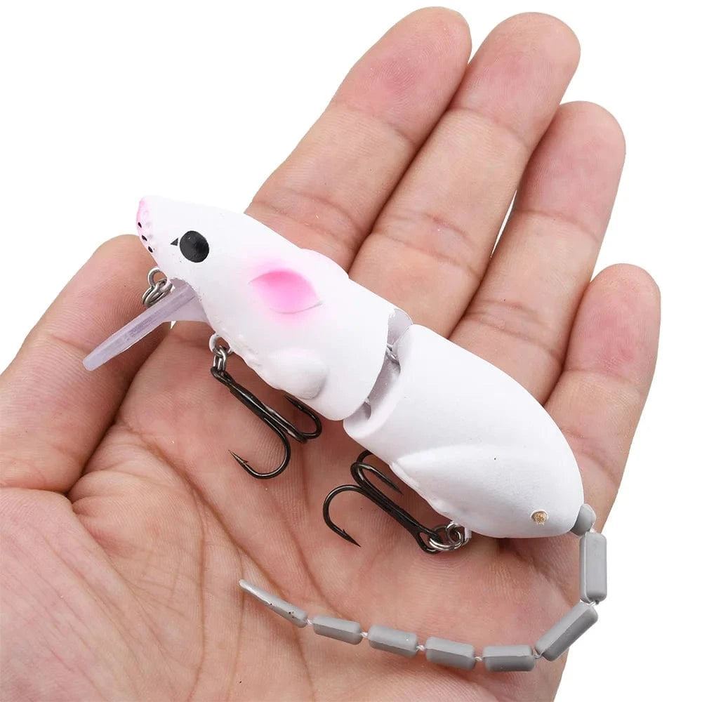 China Action Fishing Nets 15.5CM Mouse Lure Artificial Plastic Mouse Fishing Lure Swimbait Rat Pike Bass Minnow Floatingbaits Fishing Tackle Accessories