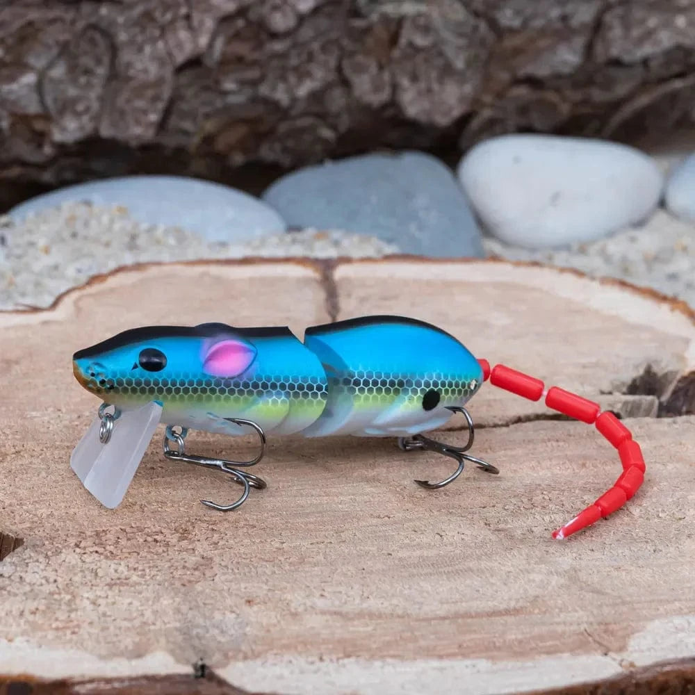 China Action Fishing Nets 15.5CM Mouse Lure Artificial Plastic Mouse Fishing Lure Swimbait Rat Pike Bass Minnow Floatingbaits Fishing Tackle Accessories