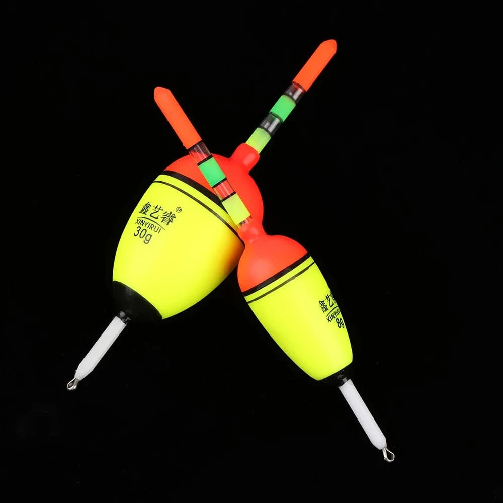 China Action Fishing Nets 1PC 2 Styles Eva Foam Luminous Ball Boia Bobber Night Glowing Light Stick Floating Floats Outdoor Camping Fishing Accessories