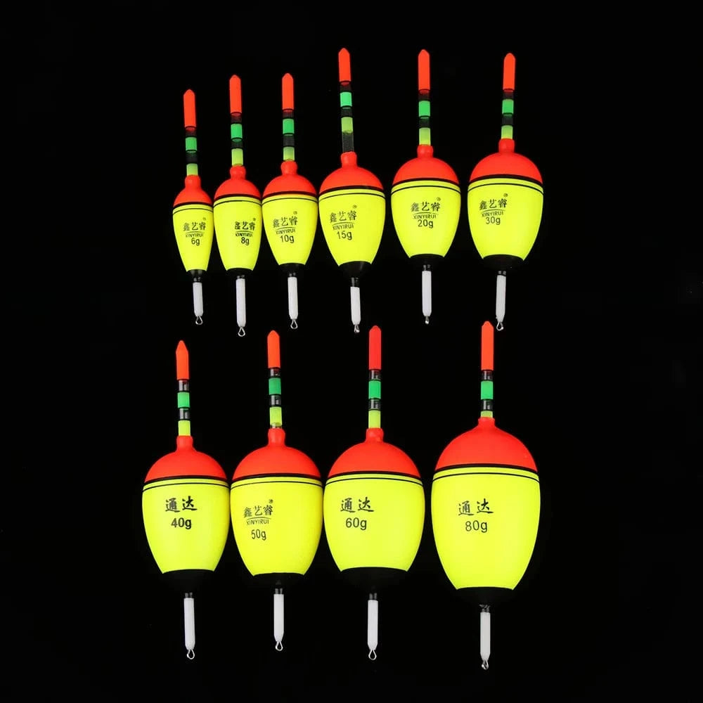 China Action Fishing Nets 1PC 2 Styles Eva Foam Luminous Ball Boia Bobber Night Glowing Light Stick Floating Floats Outdoor Camping Fishing Accessories