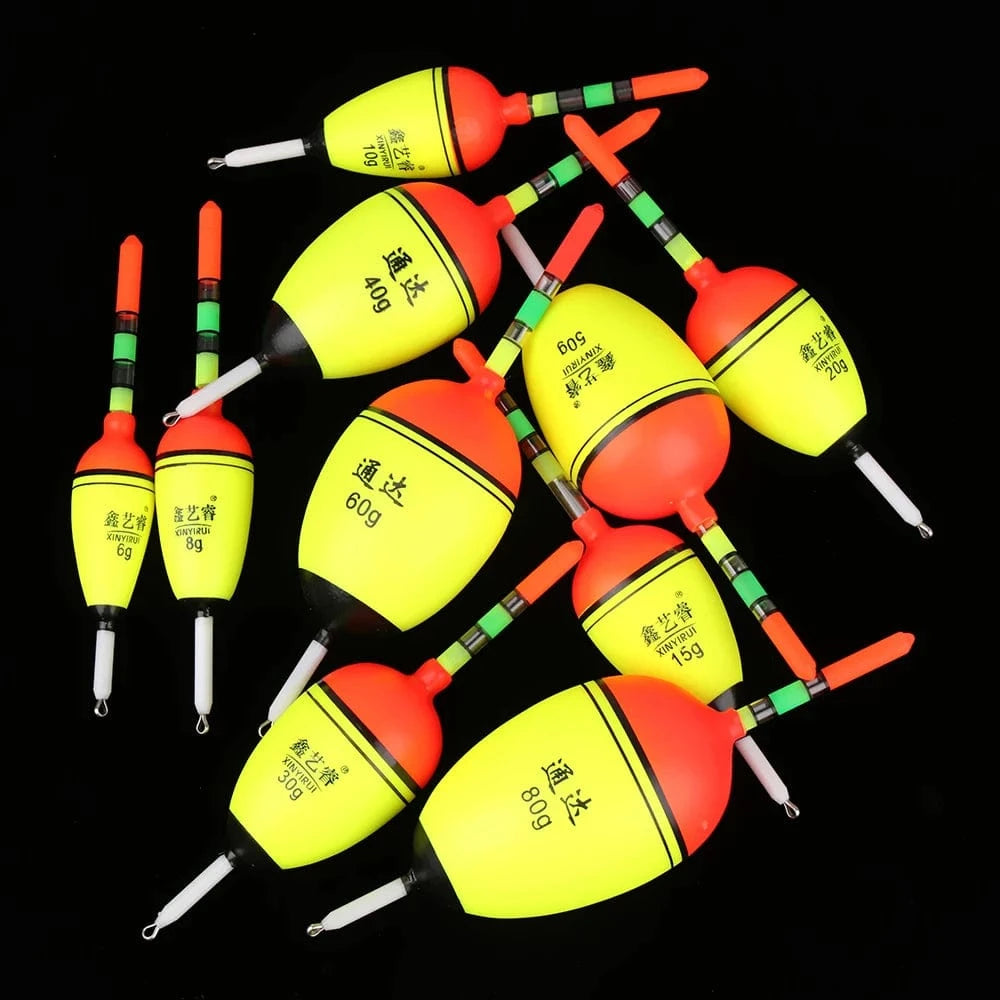 China Action Fishing Nets 1PC 2 Styles Eva Foam Luminous Ball Boia Bobber Night Glowing Light Stick Floating Floats Outdoor Camping Fishing Accessories