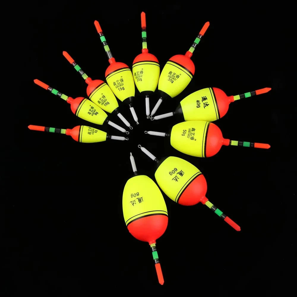 China Action Fishing Nets 1PC 2 Styles Eva Foam Luminous Ball Boia Bobber Night Glowing Light Stick Floating Floats Outdoor Camping Fishing Accessories