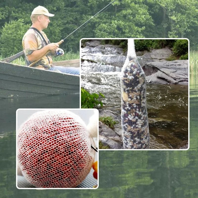 China Action Fishing Nets 5M PVA Mesh Water-soluble Fishing Nest 18/25/37/44MM Environmental Carp Fishing Feeder European Fishing Accessories
