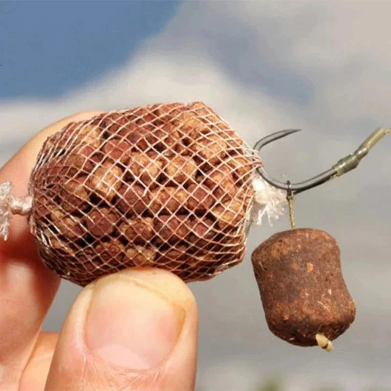 China Action Fishing Nets 5M PVA Mesh Water-soluble Fishing Nest 18/25/37/44MM Environmental Carp Fishing Feeder European Fishing Accessories