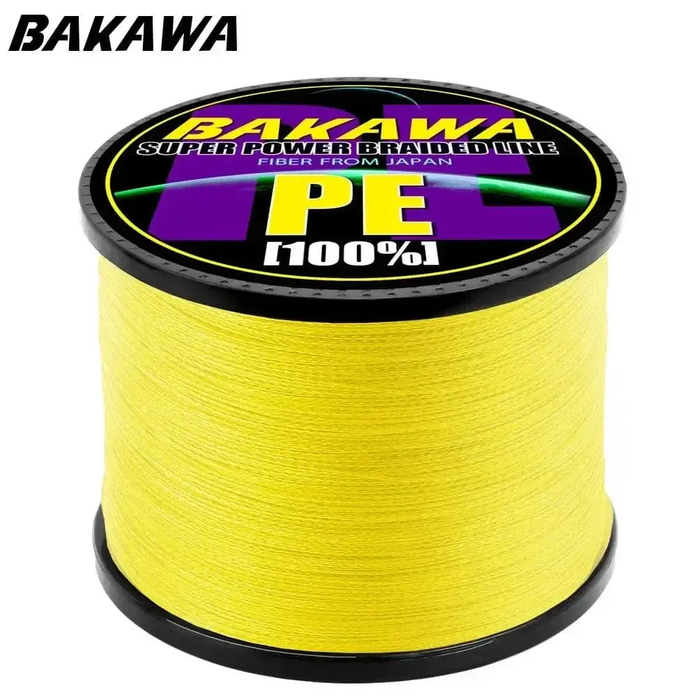 China Action Fishing Nets BAKAWA X4 Strands Abrasion Resistant Braided Fishing Line PE Super Strong Carp Multifilament Fishing Accessories For 300M