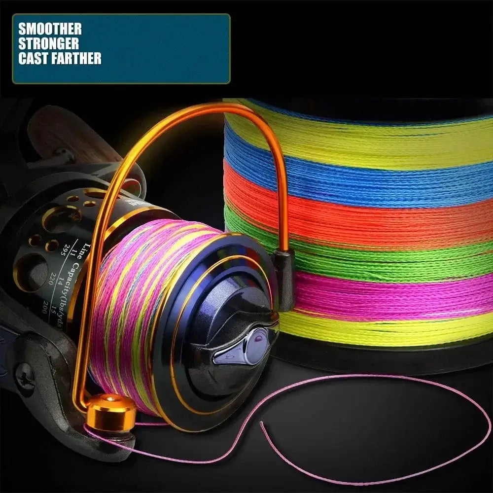 China Action Fishing Nets BAKAWA X4 Strands Abrasion Resistant Braided Fishing Line PE Super Strong Carp Multifilament Fishing Accessories For 300M