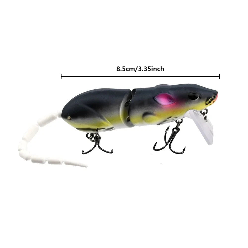China Action Fishing Nets C 15.5CM Mouse Lure Artificial Plastic Mouse Fishing Lure Swimbait Rat Pike Bass Minnow Floatingbaits Fishing Tackle Accessories