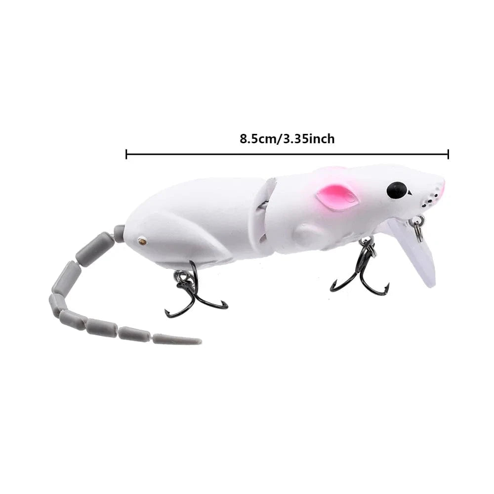 China Action Fishing Nets D 15.5CM Mouse Lure Artificial Plastic Mouse Fishing Lure Swimbait Rat Pike Bass Minnow Floatingbaits Fishing Tackle Accessories