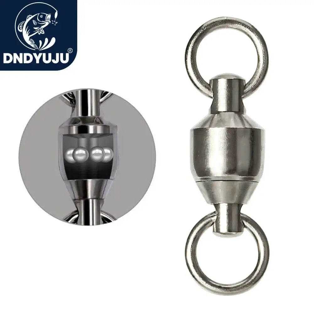 China Action Fishing Nets DNDYUJU 10 To 20pcs Stainless Steel Bearing Fishing Swivels Barrel Rolling Swivels Connector Fishing Accessories Tools Tackle