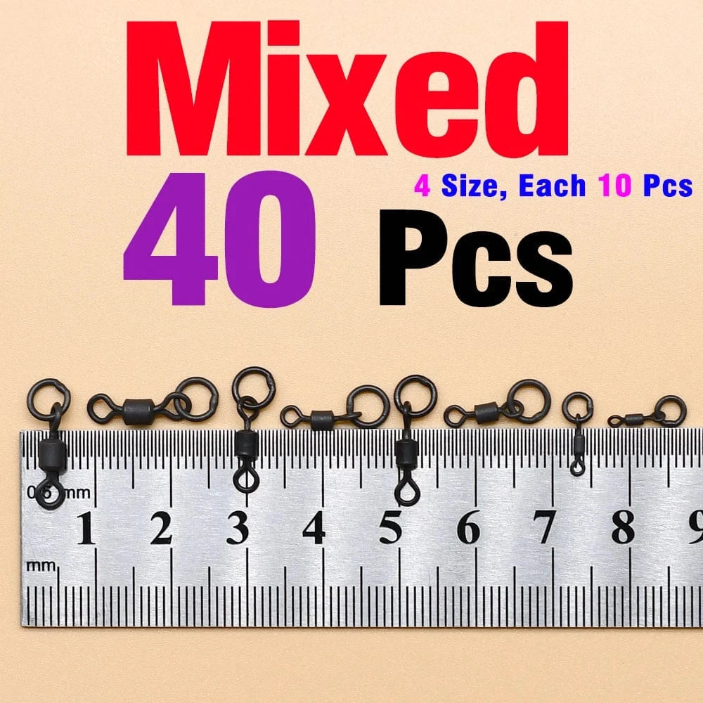 China Action Fishing Nets Mix / CHINA MNFT 40Pcs Quick Change Flexi Ring Swivel Rig Making Terminal Tackle Carp Fishing Accessories