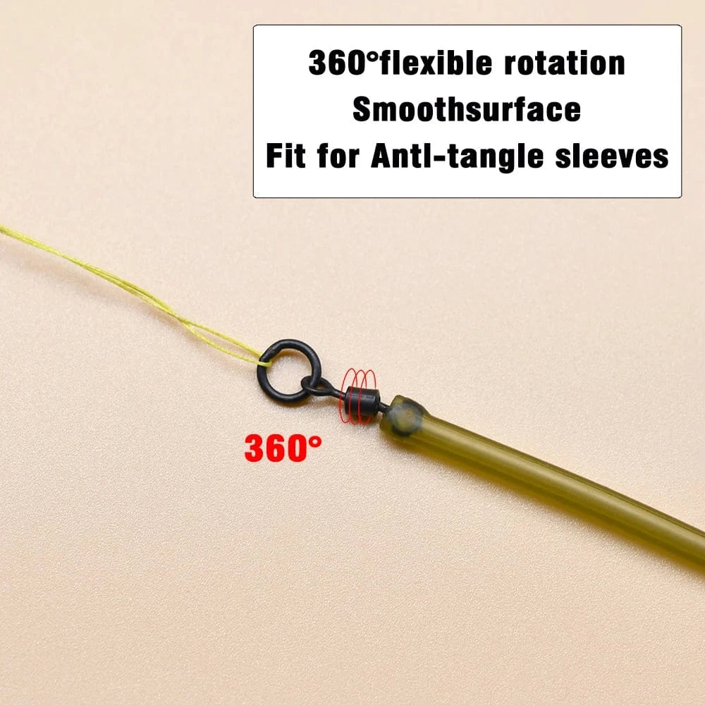 China Action Fishing Nets MNFT 40Pcs Quick Change Flexi Ring Swivel Rig Making Terminal Tackle Carp Fishing Accessories