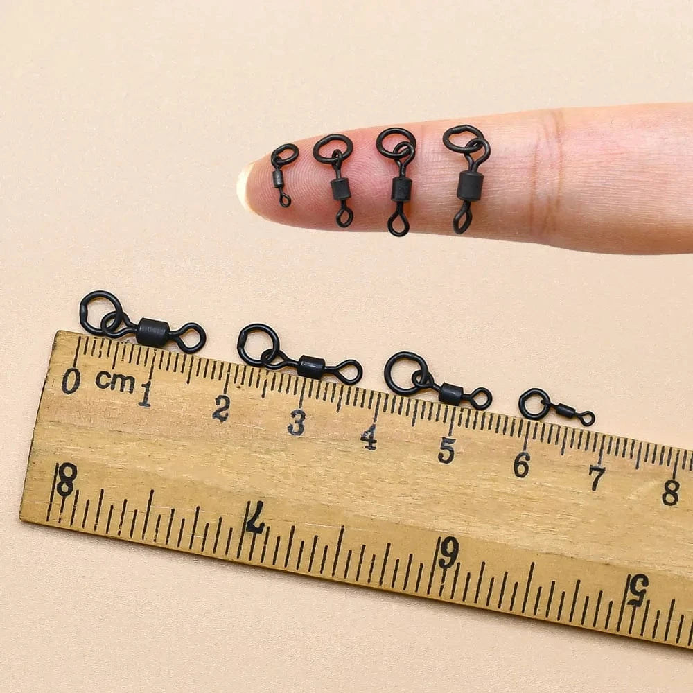 China Action Fishing Nets MNFT 40Pcs Quick Change Flexi Ring Swivel Rig Making Terminal Tackle Carp Fishing Accessories
