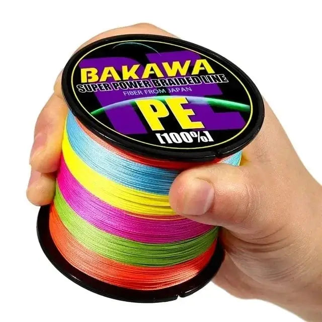 China Action Fishing Nets Multicolour / 300M 0.32mm 40LB BAKAWA X4 Strands Abrasion Resistant Braided Fishing Line PE Super Strong Carp Multifilament Fishing Accessories For 300M
