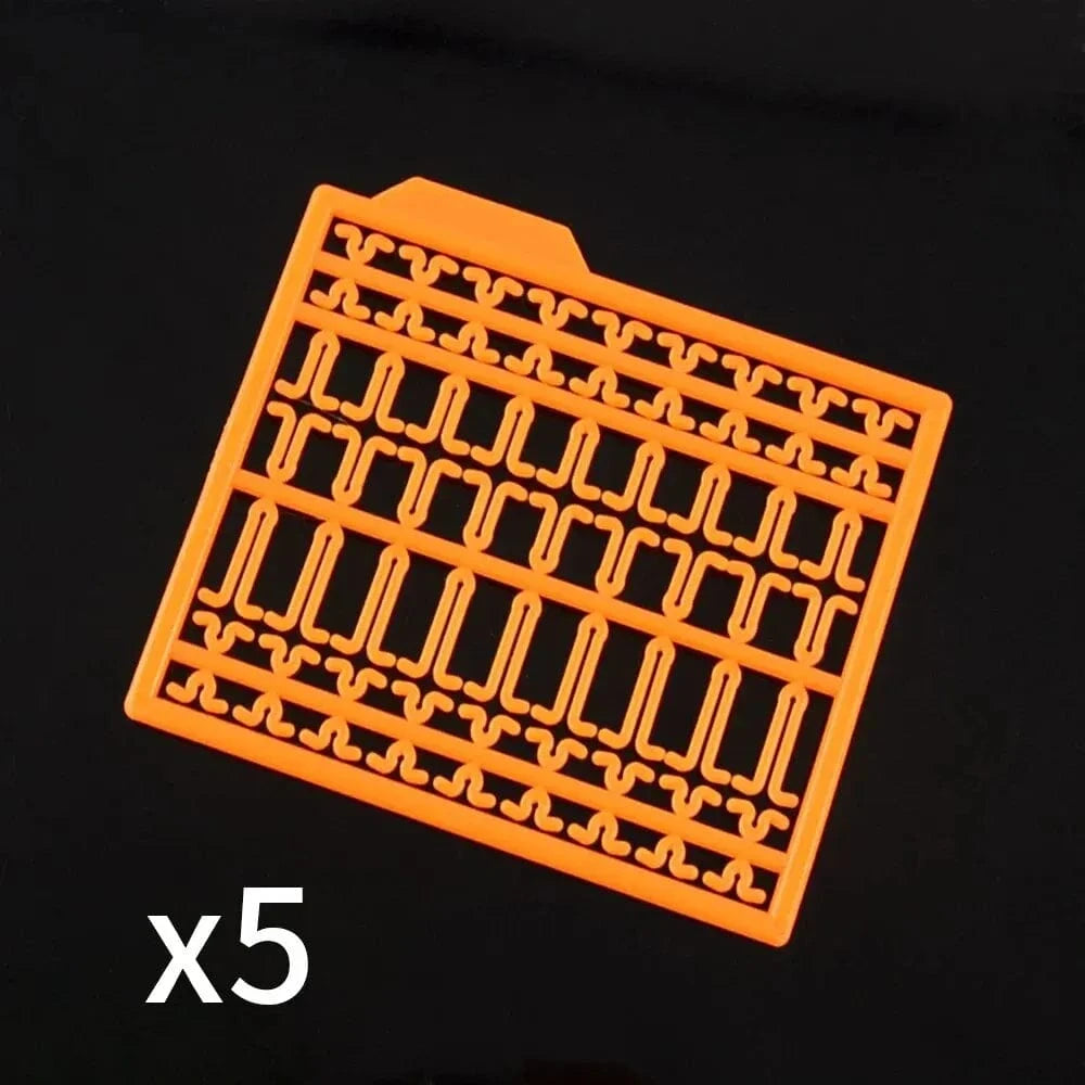 China Action Fishing Nets Orange Hirisi 5 Pieces Carp Fishing Tackle Hair Rig Boilie Bait Drill Stops Boilie V Stopper Fishing Accessories AH163