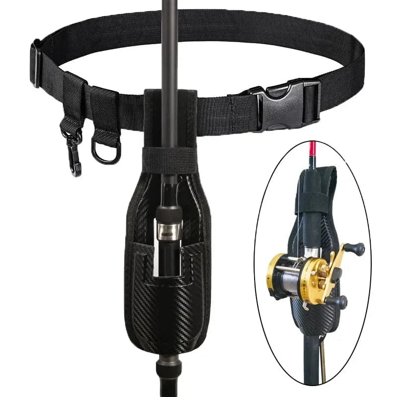 China Action Fishing Nets Portable rod holder fishing gear accessory with adjustable waist fishing rod insertion device fishing accessories tool outdoor