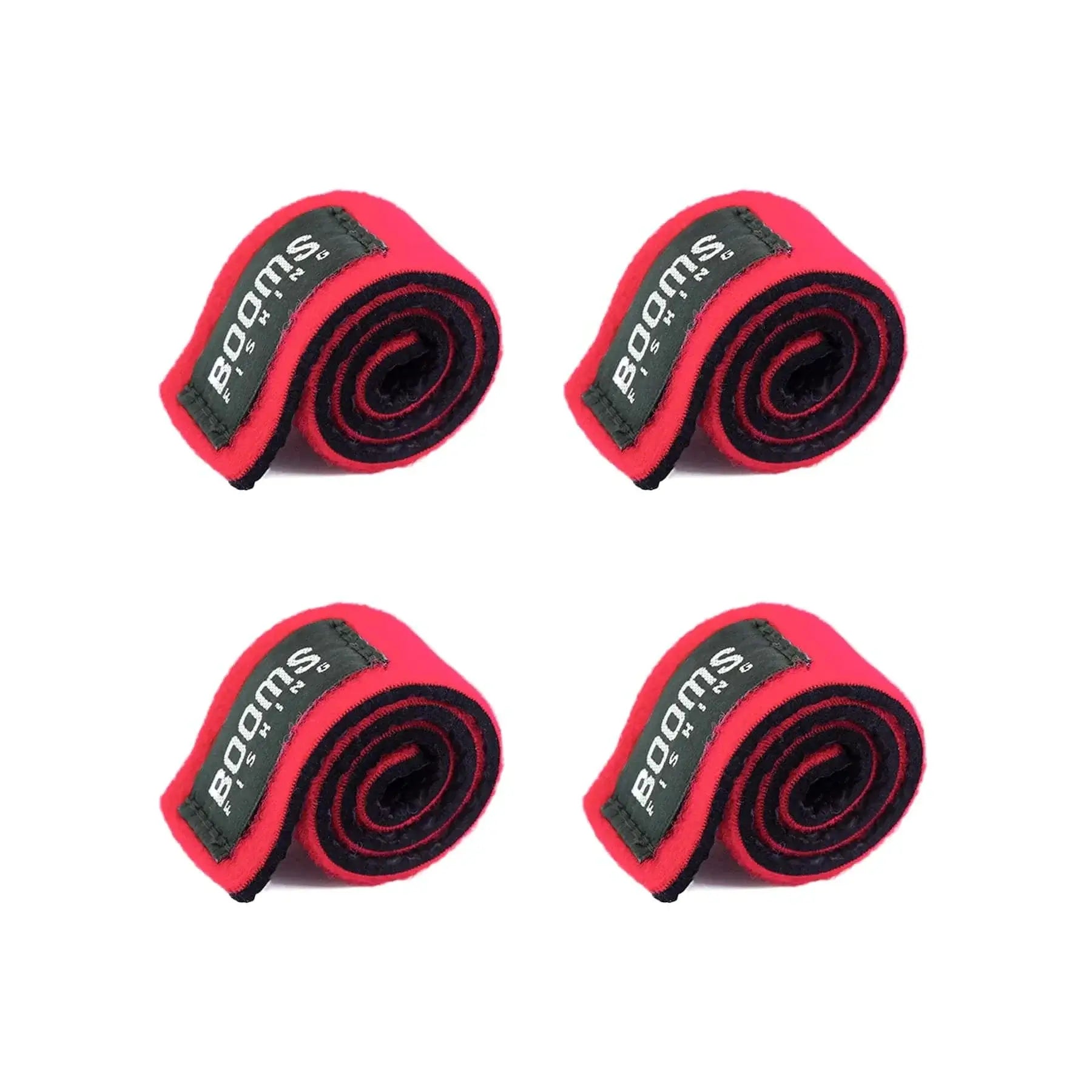 China Action Fishing Nets Red 4 Pcs Booms Fishing RS3 Lure Fishing Rod Holder Belt Strap With Rod Tie Suspenders Wrap Fishing Tackle  Boxes Tools Box Accessories