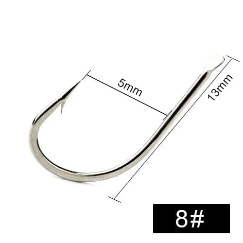China Action Fishing Nets Size 8 100PC/Lot 421N High Carbon Steel Bronze Fishing Hooks 1#-10# Flatted Round Carp Fishing Accessories Jig Head With Barbed Pesca