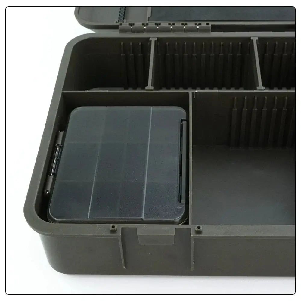 China Action Fishing Nets With 25pcs Rig Pins Hirisi Carp Fishing Box Portable Multipurpose Fishing Accessories Box Compartments Fishing Box Fishing Tackle W511