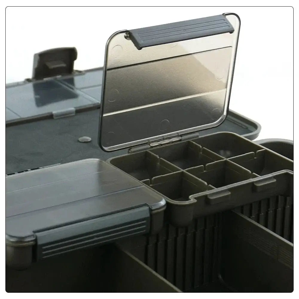 China Action Fishing Nets With 25pcs Rig Pins Hirisi Carp Fishing Box Portable Multipurpose Fishing Accessories Box Compartments Fishing Box Fishing Tackle W511