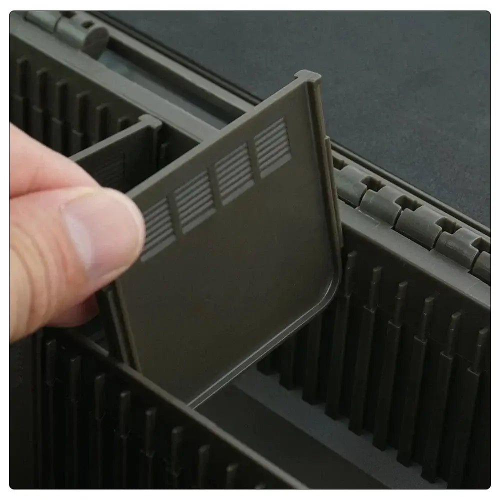 China Action Fishing Nets With 25pcs Rig Pins Hirisi Carp Fishing Box Portable Multipurpose Fishing Accessories Box Compartments Fishing Box Fishing Tackle W511