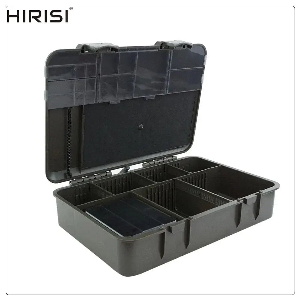 China Action Fishing Nets With 25pcs Rig Pins Hirisi Carp Fishing Box Portable Multipurpose Fishing Accessories Box Compartments Fishing Box Fishing Tackle W511