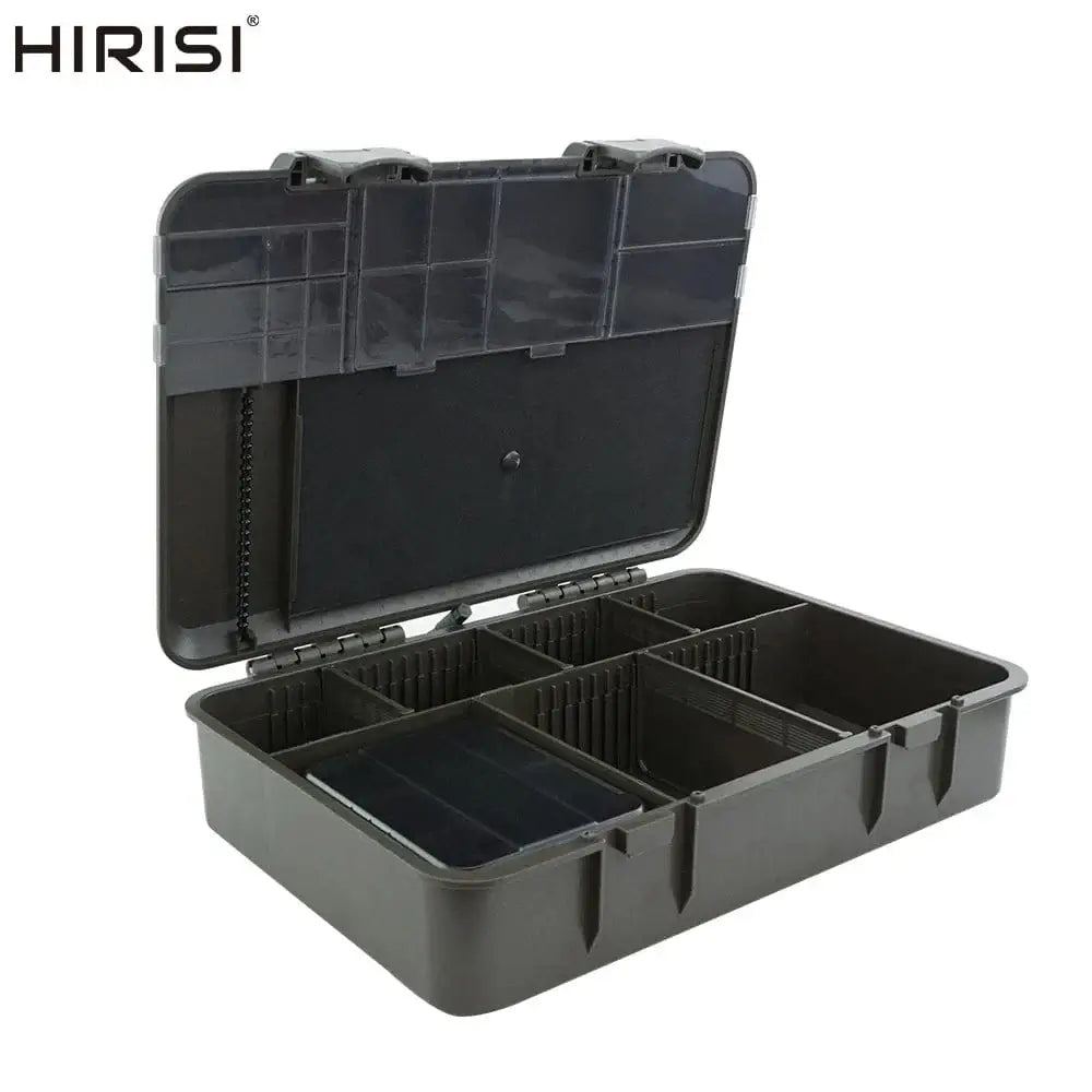 China Action Fishing Nets With 25pcs Rig Pins Hirisi Carp Fishing Box Portable Multipurpose Fishing Accessories Box Compartments Fishing Box Fishing Tackle W511