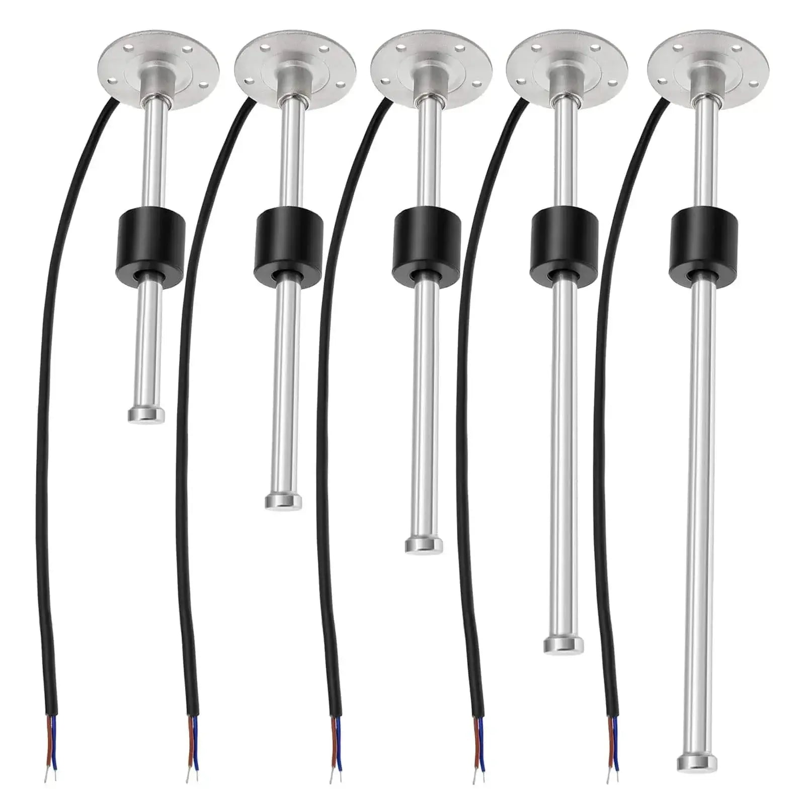 China China 0-190Ω Fuel Float Sensor + Fuel Level Gauge(Option) 7 Color Backlight Fuel Tank Level Gauge With Alarm Light For Marine Car RVS