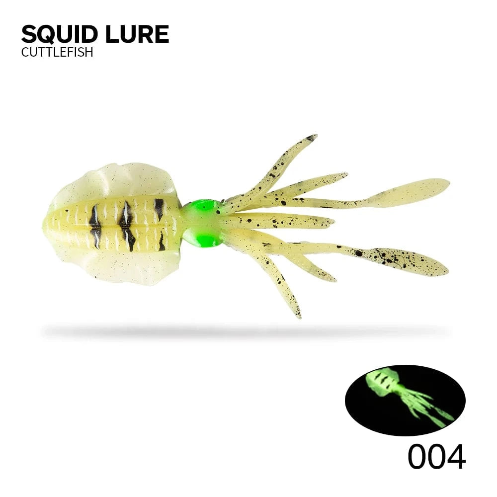 China China 004 / 150mm 16g Hunthouse Fishing Soft Swim Squid Lure Jig Swimbait Luminous/UV 150mm/16g Wobbler For Cuttlefish Trolling Sea Spinner Bait