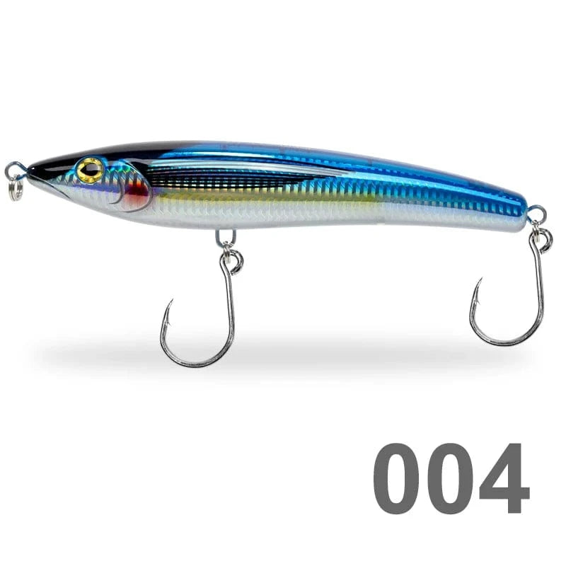 China China 004 / 197mm 93g D1 Trolling Lures Floating Pencil Fishing Baits 197mm 93g Big Stickbait Wobblers For Seabass Tuna Lungfish DT3004 Peche Tackle