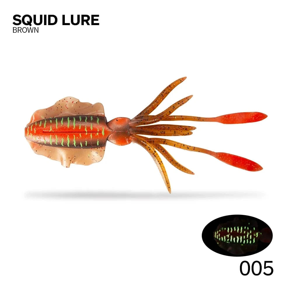 China China 005 / 150mm 16g Hunthouse Fishing Soft Swim Squid Lure Jig Swimbait Luminous/UV 150mm/16g Wobbler For Cuttlefish Trolling Sea Spinner Bait