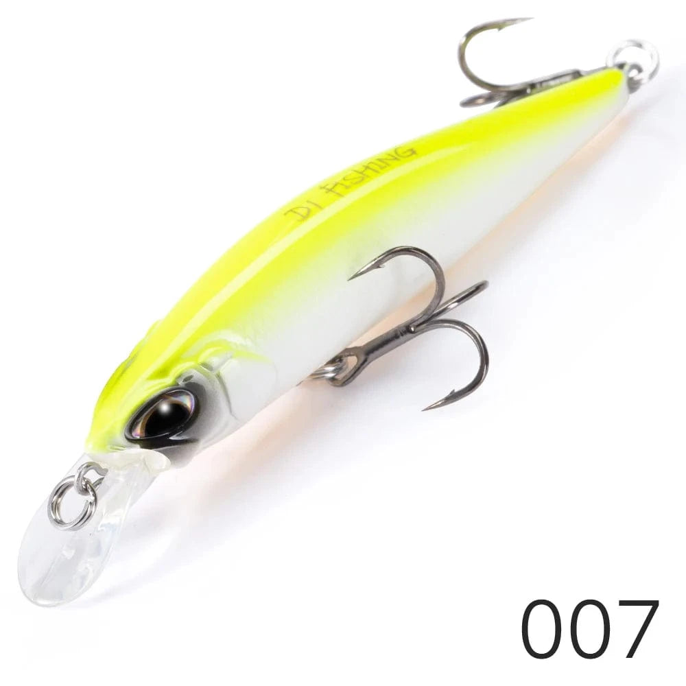 China China 007 / 65mm 5g D1 Hot Minnow Fishing Lure Suspending Sinking 77mm/8.4g 65mm/5g Artificial Wobblers Saltwater Freshwater Bass Perch Tackle