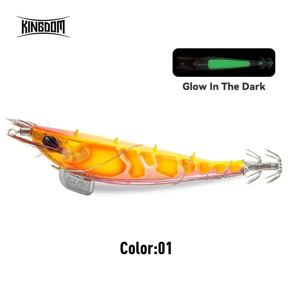 China China 01 / 115mm / CHINA Kingdom Fishing Lure Bandag EGI Pro Artificial Bait 100mm 115mm Sinking Luminous Squid Jig Octopus Cuttlefish Sea Fishing Lures