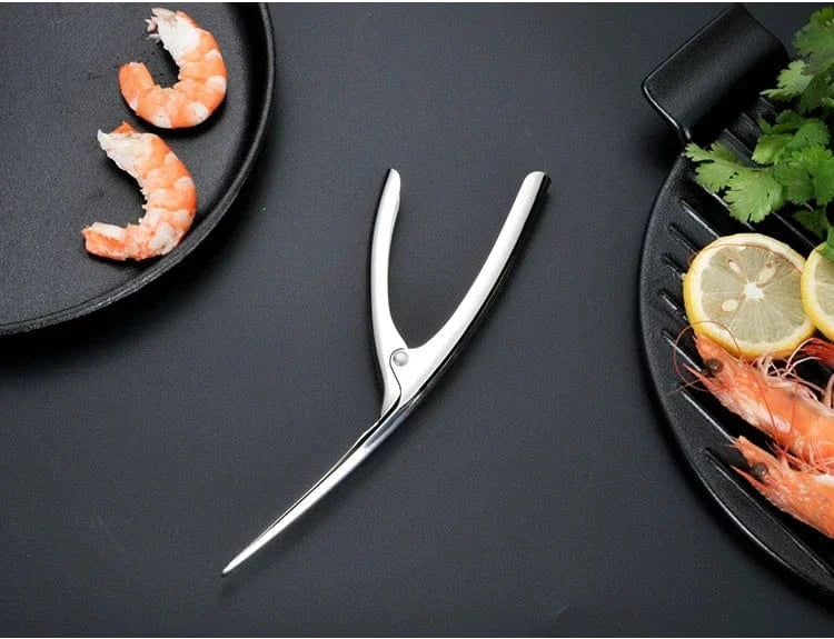 China China 01 Shrimp Peeler Stainless Steel Shrimp Deveiner Kitchen Appliances Shrimp Cleaner Prawn Peeler Fishing Knife Prawn Shell Peeler