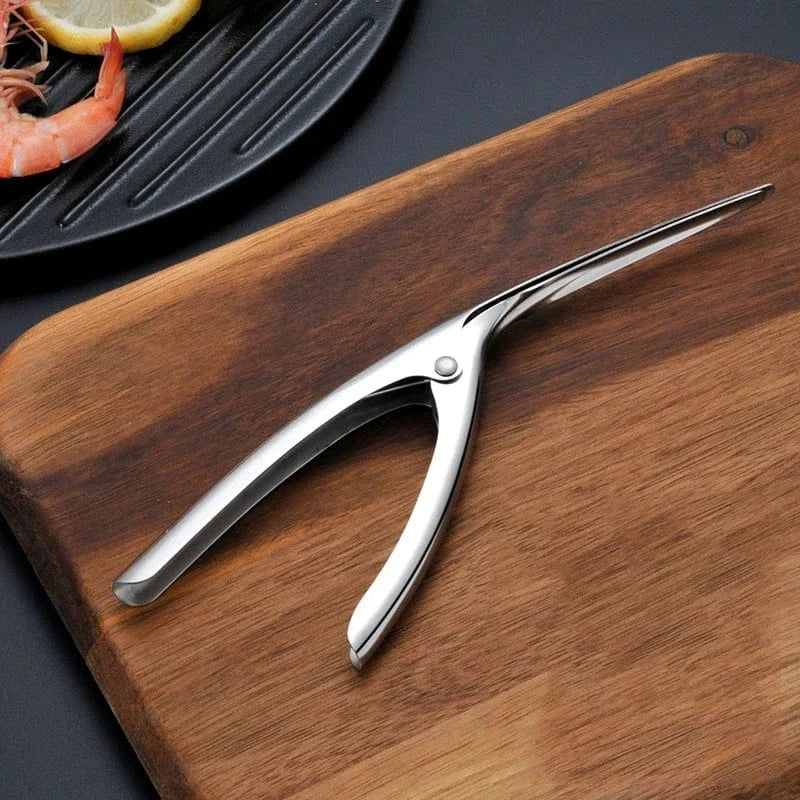 China China 01 Shrimp Peeler Stainless Steel Shrimp Deveiner Kitchen Appliances Shrimp Cleaner Prawn Peeler Fishing Knife Prawn Shell Peeler